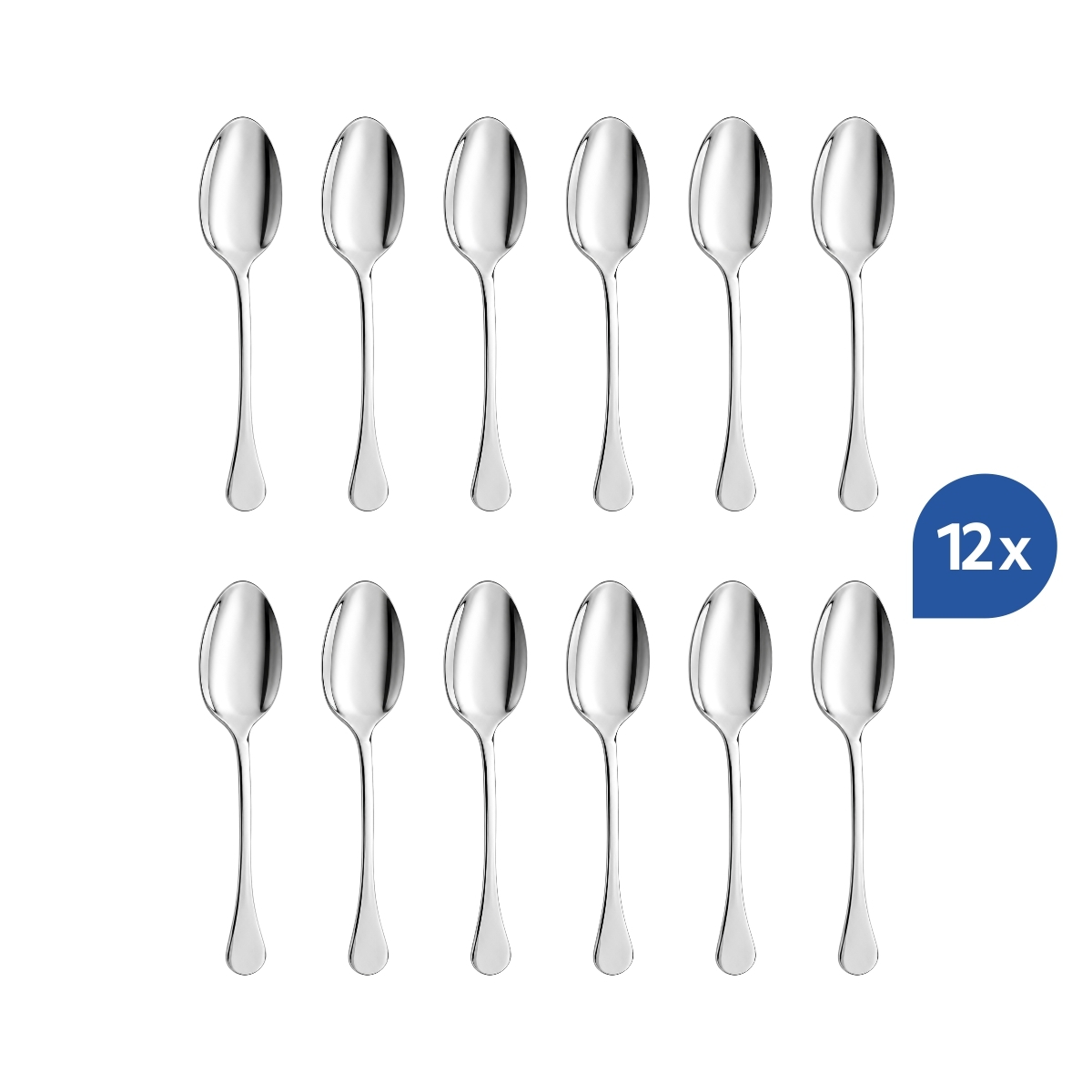 Elegantní dezertní lžička Sara 17,8 cm z nerezové oceli 18/10. Sada 12 kusů.