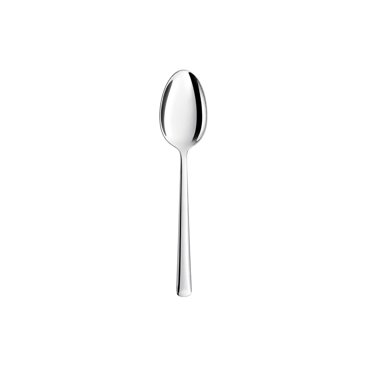 Lesklá stříbrná kávová lžička z nerezové oceli 18/10, délka 14,1 cm, sada 12 kusů.
