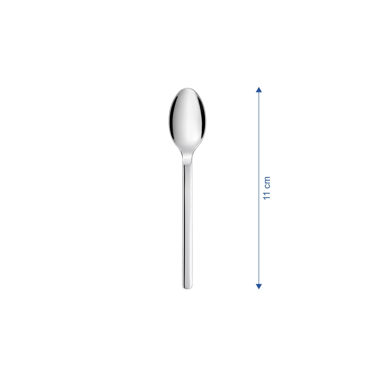 Elegantní moka lžička Chiara 11 cm z nerezové oceli 18/10. Sada 12 kusů.