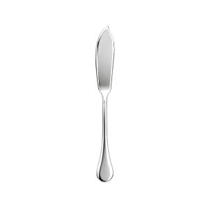 Elegantní stříbrný nůž na ryby Sara z lesklé nerezové oceli 18/10, 19,3 cm. Sada 12 kusů.