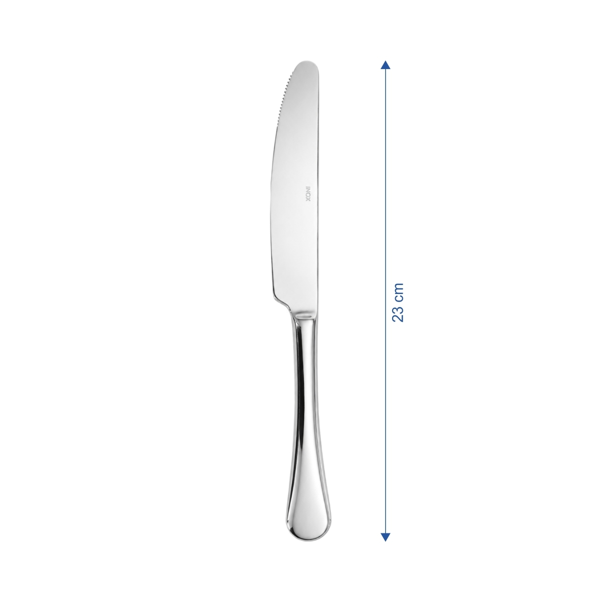 Stolní nůž Sara, 23 cm, z leštěné nerezové oceli 18/10, sada 12 kusů.