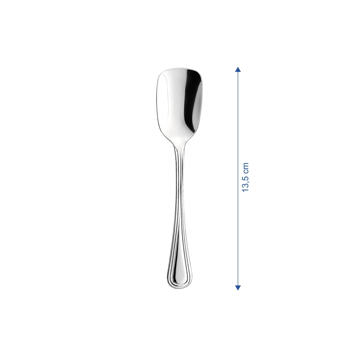 Elegantní zmrzlinová lžička Inglese 13,5 cm z nerezové oceli 18/0. Sada 12 kusů.