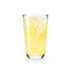 Čirý skleněný pohár na limonádu 240 ml, kónický tvar, rozšířený okraj, silné dno.