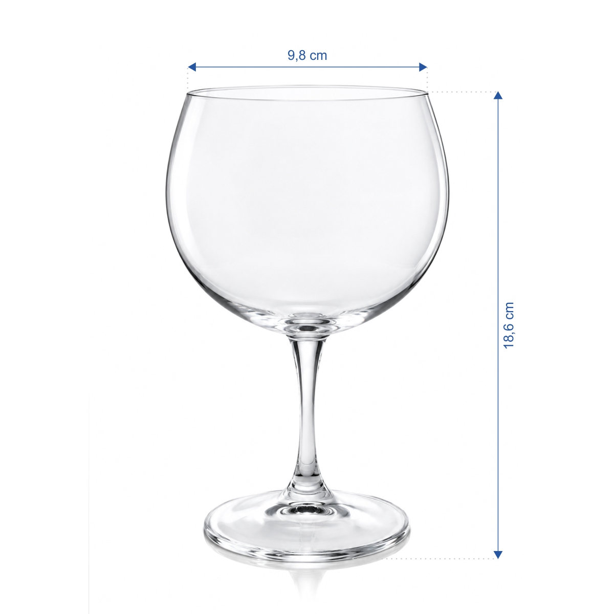 Elegantní balónový pohár Leona na Gin Tonic z odolného čirého skla.