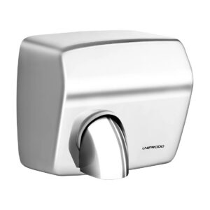 Kompaktní automatický elektrický vysoušeč rukou UNIPRODO s výkonem 2300 W.
