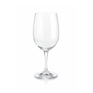 Klasická sklenice na bílé víno z čirého skla, objem 345 ml.