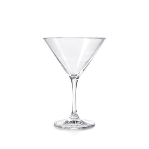 Průhledná sklenice na Martini Marta Horeca, klasický kónický tvar s tenkou stopkou.