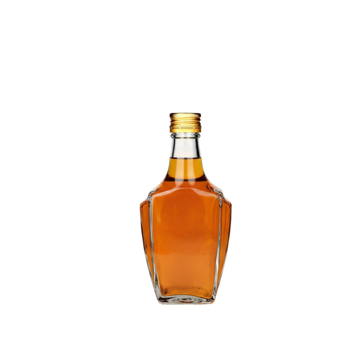 Skleněná láhev Bonaparte o objemu 250 ml se šroubovacím uzávěrem.