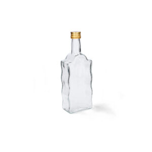 Elegantní skleněná láhev Fala se šroubovacím uzávěrem o objemu 200 ml. Vhodná na sirupy, likéry, destiláty i oleje.