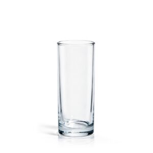 Číry sklenený pohár 240 ml s valcovitým tvarom a zosilneným dnom, výška 13,5 cm.