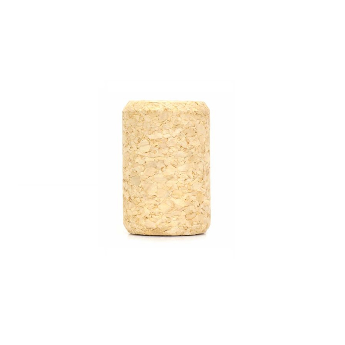 Rovná zátka na láhev z lisovaného korku, přírodní barva, rozměry 38x23 mm.