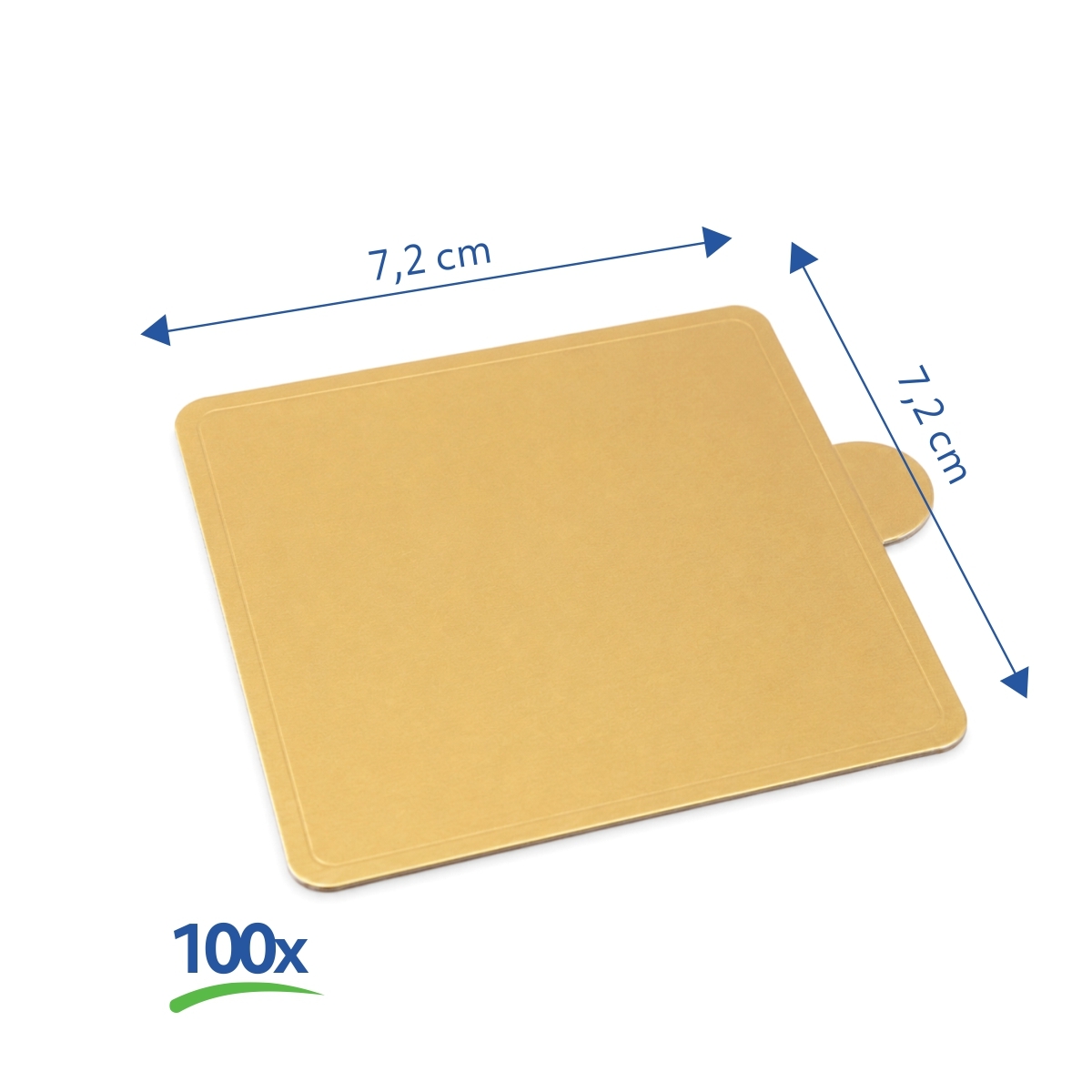 gastrokitchen ctvercove podlozky zlate 7 2 cm 100 ks (1)