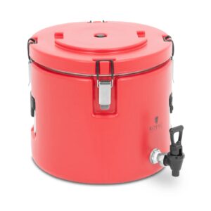 Gastronomický termos s kohoutkem červený - 15 L | RC_TT_3