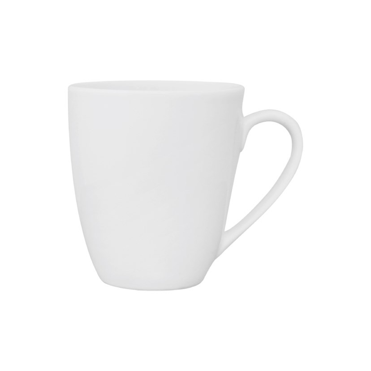 Bílý silnostěnný porcelánový hrnek Hotel o objemu 330 ml.