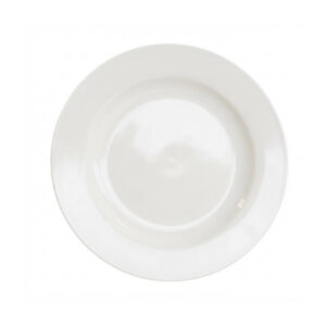 Mělký talíř Eurogastro, bílý porcelán, průměr 25,3 cm, vhodný do myčky nádobí.