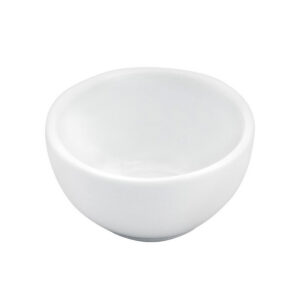 Bílá kulatá porcelánová servírovací miska 7,5 cm na dipy a omáčky.