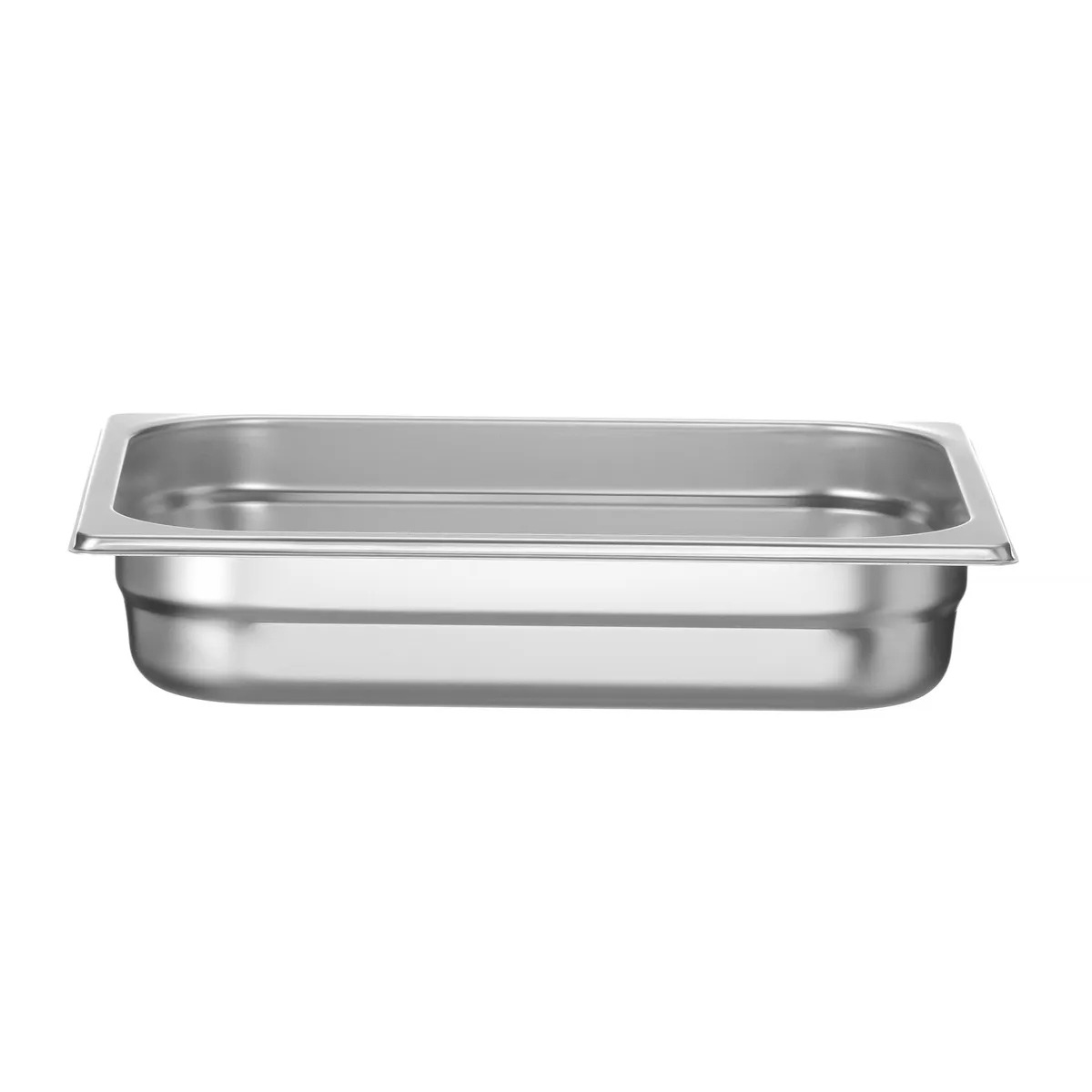 Stohovatelná gastronádoba GN 1/2 z lesklé nerezové oceli 18/8, hloubka 65mm.
