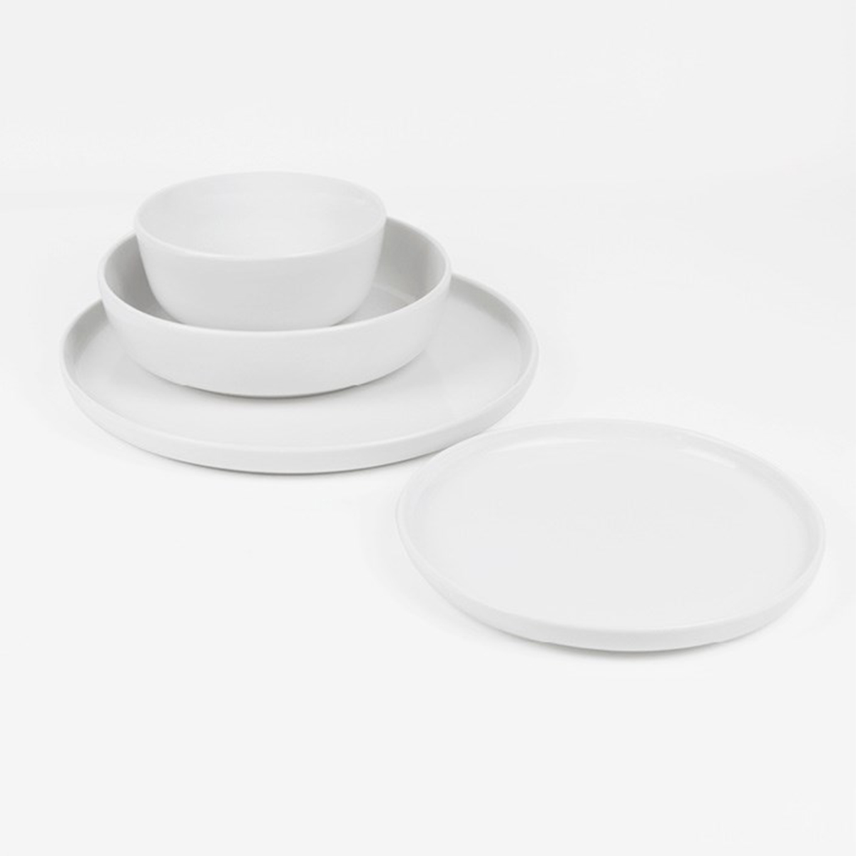 Mělký porcelánový talíř Future – Ø 27 cm – bílý (2)